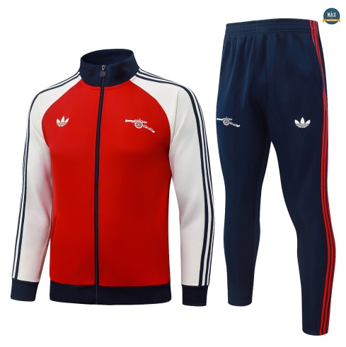 Maxmaillot: Nouveaux Veste Survetement Foot Arsenal 2026/27 Rouge/Blanc