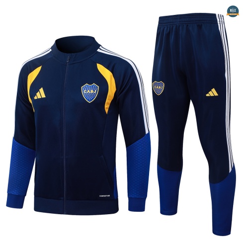 Maxmaillot: Vente Veste Survetement Foot Boca Juniors 2026/27 Bleu Marine/Jaune