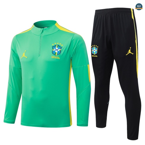 Maxmaillot: Nouveaux Survetement Foot Brésil 2026/27 Vert