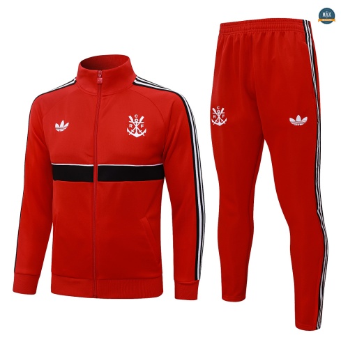Maxmaillot: Soldes Veste Survetement Foot Flamenco 2026/27 Rouge