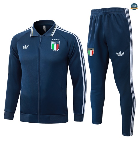 Maxmaillot: Marque Veste Survetement Foot Italie 2026/27 Bleu Marine