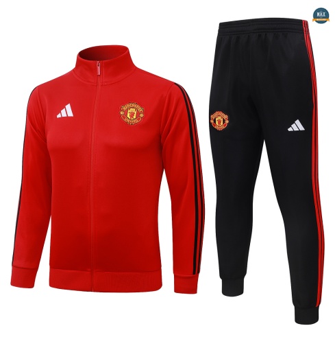 Maxmaillot: Flocage Veste Survetement Foot Manchester United 2026/27 Rouge