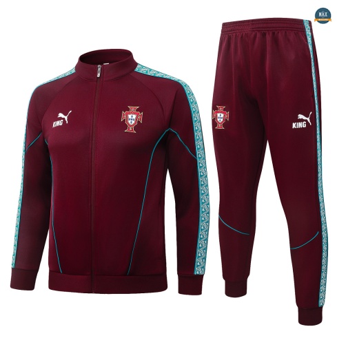 Maxmaillot: Marque Veste Survetement Foot Portugal 2026/27 Jujube Rouge
