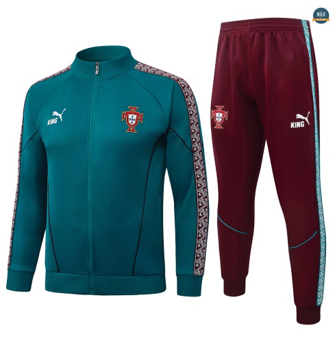 Maxmaillot: Soldes Veste Survetement Foot Portugal 2026/27 Vert