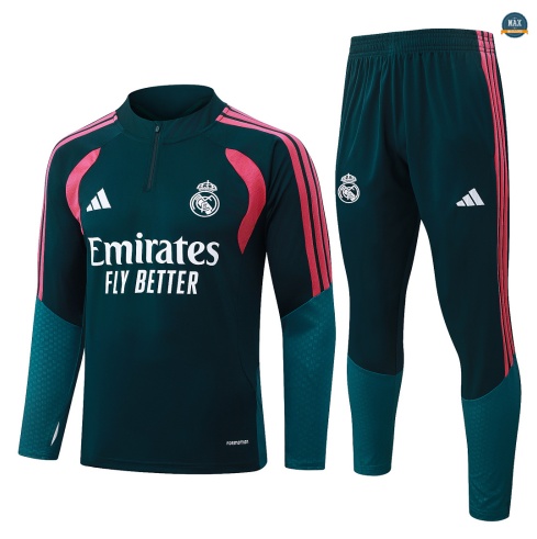 Maxmaillot: Achetez Survetement Foot Real Madrid 2026/27 vert noirâtre