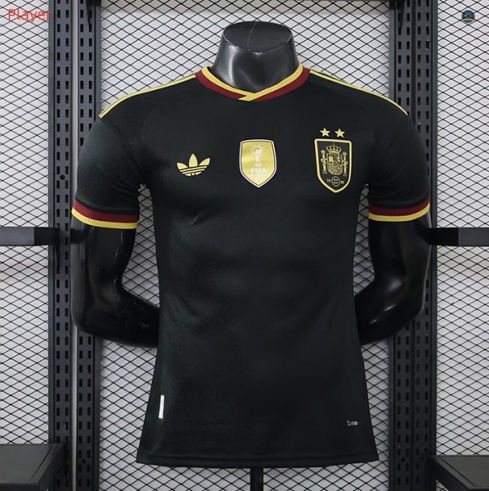 maxmaillot:Max Maillots Player Version 2026/27 Espagne 2 étoiles Noir