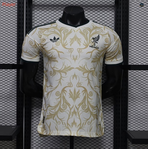 maxmaillot:Max Maillot Player Version 2026/27 Mexique Special Jaune