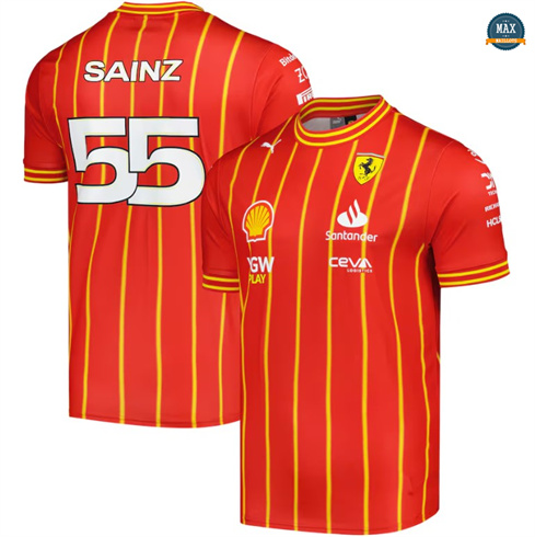 Max Maillots Training Scuderia Ferrari 2024/25 - Carlos Sainz