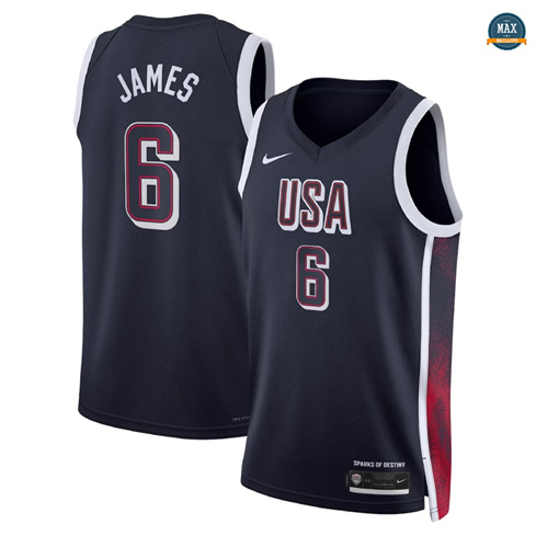 Max Maillot LeBron James, USA Olympics 2024/25 - Navy